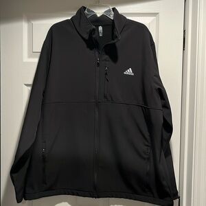 Adidas Golf Men’s Softshell Full Zipped Black Jacket Size 2XL.